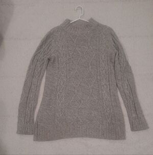 Elegant Heather Gray Women's Turtleneck Sweater